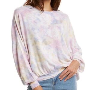 YOUNG FABULOUS & BROKE NWT JULIET SWEATSHIRT TIE DYE PULLOVER SWEATSHIRT XS